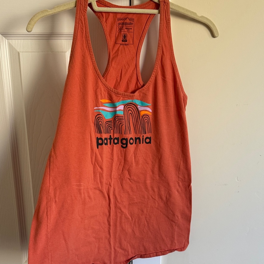 Patagonia Orange Racerback Tank
